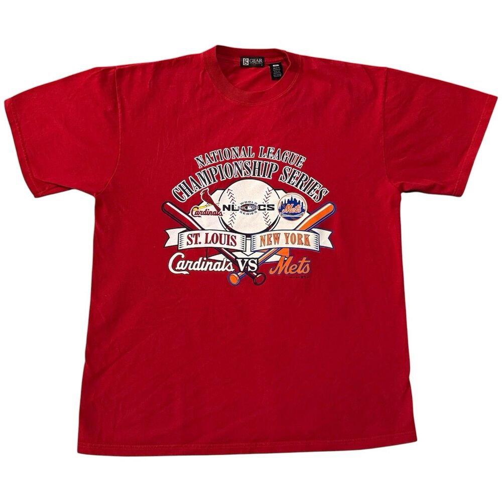 Vintage 2006 NLDS Cardinals Mets T‑Shirt XL MLB Gear for Sports StLouis New York